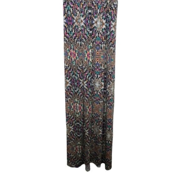 Mudd Maxi Dress XS Black Multicolor Print Sleeveless Casual Boho Sundress - Picture 4 of 9